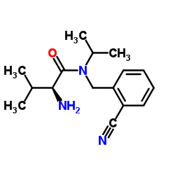 N-(2-Cyanobenzyl)-N-isopropyl-L-valinamide结构式