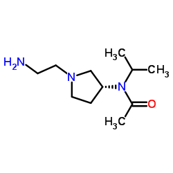 N-[(3R)-1-(2-Aminoethyl)-3-pyrrolidinyl]-N-isopropylacetamide Structure