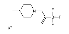 Potassium trifluoro[3-(4-methyl-1-piperazinyl)-1-propen-2-yl]bora te(1-) Structure