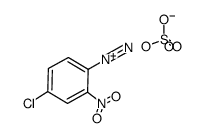 4-chloro-2-nitrobenzenediazonium bisulfate结构式