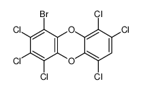 4-bromo-1,2,3,6,7,9-hexachlorodibenzo-p-dioxin结构式
