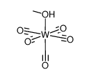 {tungsten pentacarbonyl(MeOH)} Structure