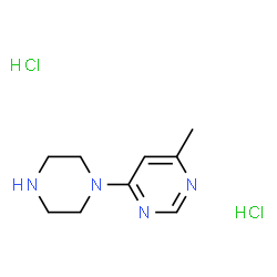 4-Methyl-6-(piperazin-1-yl)pyrimidine dihydrochloride结构式