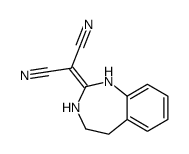 2-(1,3,4,5-tetrahydro-1,3-benzodiazepin-2-ylidene)propanedinitrile结构式