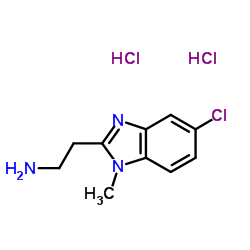 2-(5-Chloro-1-methyl-1H-benzimidazol-2-yl)ethanamine dihydrochloride结构式