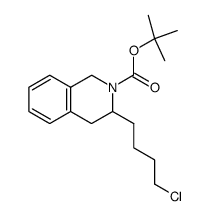 2-(tert-butoxycarbonyl)-3-(4-chloro-1-n-butyl)1,2,3,4-tetrahydroisoquinoline Structure