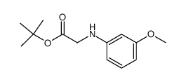 (3-Methoxy-phenylamino)-acetic acid tert-butyl ester结构式