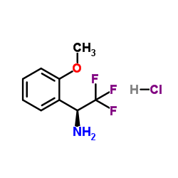 (S)-2,2,2-三氟-1-(2-甲氧基苯基)乙胺盐酸盐结构式
