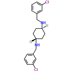 trans-N,N'-Bis(3-chlorobenzyl)-1,4-cyclohexanediamine structure