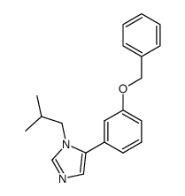5-(3-benzyloxyphenyl)-1-isobutylimidazole结构式
