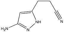 3-(3-amino-1H-pyrazol-5-yl)propanenitrile Structure