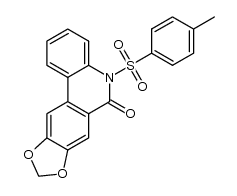 5-tosyl-[1,3]dioxolo[4,5-j]phenanthridin-6(5H)-one Structure