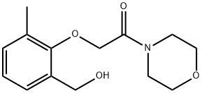 2-(2-Hydroxymethyl-6-methyl-phenoxy)-1-morpholin-4-yl-ethanone Structure