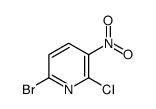 6-bromo-2-chloro-3-nitropyridine Structure