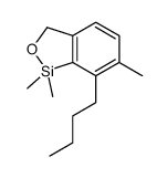 7-butyl-1,1,6-trimethyl-3H-2,1-benzoxasilole结构式
