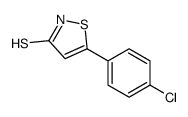 5-(4-chlorophenyl)-1,2-thiazole-3-thione Structure