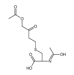 1-Acetoxy-4-(N-acetyl-L-cysteinyl)-2-butanone结构式