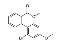 methyl 2'-bromo-4'-methoxy-[1,1'-biphenyl]-2-carboxylate Structure