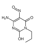 6-amino-5-nitroso-3-propyl-1H-pyrimidine-2,4-dione结构式