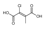 2-chloro-3-methylbut-2-enedioic acid Structure