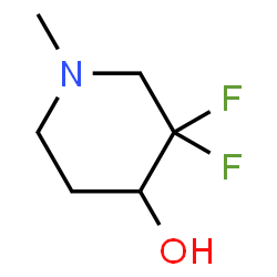 3,3-difluoro-1-methylpiperidin-4-ol hydrochloride structure