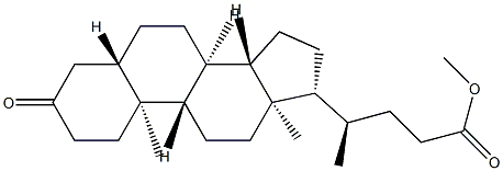 3-Oxo-5α-24-cholanoic acid methyl ester structure