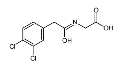 2-[[2-(3,4-dichlorophenyl)acetyl]amino]acetic acid结构式