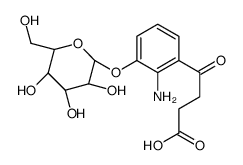 4-(2-amino-3-hydroxyphenyl)-4-oxobutanoic acid O-glucoside结构式