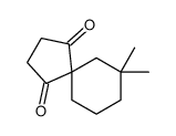 9,9-dimethylspiro[4.5]decane-1,4-dione Structure