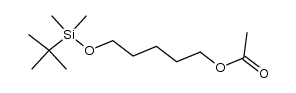 5-[(tert-butyldimethylsilyl)oxy]pentyl acetate结构式