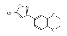 5-CHLORO-3-(3,4-DIMETHOXYPHENYL)ISOXAZOLE structure