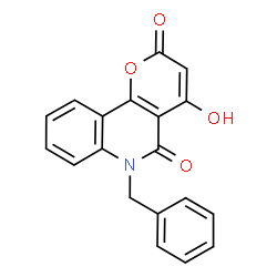 6-Benzyl-4-hydroxy-2H-pyrano[3,2-c]quinoline-2,5(6H)-dione Structure