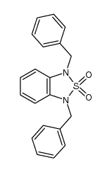 1,3-dibenzyl-1H,3H-2,1,3-benzothiadiazole 2,2-dioxide结构式