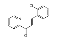 (E)-3-(2-chlorophenyl)-1-pyridin-2-ylprop-2-en-1-one结构式