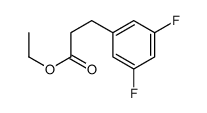 3-(3,5-DIFLUORO-PHENYL)-PROPIONIC ACID ETHYL ESTER Structure