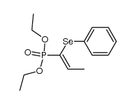 diethyl (1-phenylselenenylpropenyl)phosphonate结构式