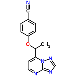 4-(1-[1,2,4]TRIAZOLO[1,5-A]PYRIMIDIN-7-YLETHOXY)BENZENECARBONITRILE picture