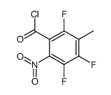 2,4,5-trifluoro-3-methyl-6-nitrobenzoyl chloride Structure