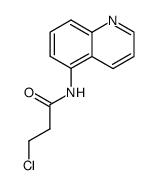 3-chloro-N-quinolin-5-yl-propionamide结构式