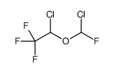 2-chloro-2-[chloro(fluoro)methoxy]-1,1,1-trifluoroethane结构式