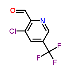 3-氯-5-(三氟甲基)吡啶-2-甲醛结构式