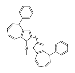 dimethyl-bis(2-methyl-4-phenyl-1,4-dihydroazulen-1-yl)silane结构式