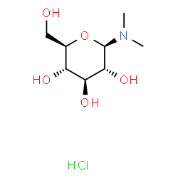 (2R,3R,4S,5R,6R)-2-dimethylamino-6-(hydroxymethyl)oxane-3,4,5-triol hy drochloride结构式