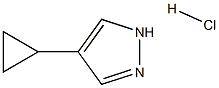 4-cyclopropyl-1H-pyrazole hydrochloride structure