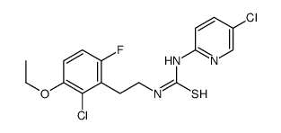 1-[2-(2-chloro-3-ethoxy-6-fluorophenyl)ethyl]-3-(5-chloropyridin-2-yl)thiourea Structure