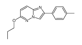 2-(4-methylphenyl)-6-propoxyimidazo[1,2-b]pyridazine结构式