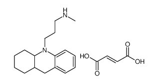 3-(2,3,4,4a,9,9a-hexahydro-1H-acridin-10-yl)propyl-methylazanium,(Z)-4-hydroxy-4-oxobut-2-enoate结构式