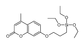 4-methyl-7-(3-triethoxysilylpropoxy)chromen-2-one Structure