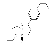 3-diethoxyphosphoryl-1-(4-propylphenyl)propan-1-one Structure