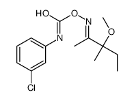 [(E)-(3-methoxy-3-methylpentan-2-ylidene)amino] N-(3-chlorophenyl)carbamate结构式